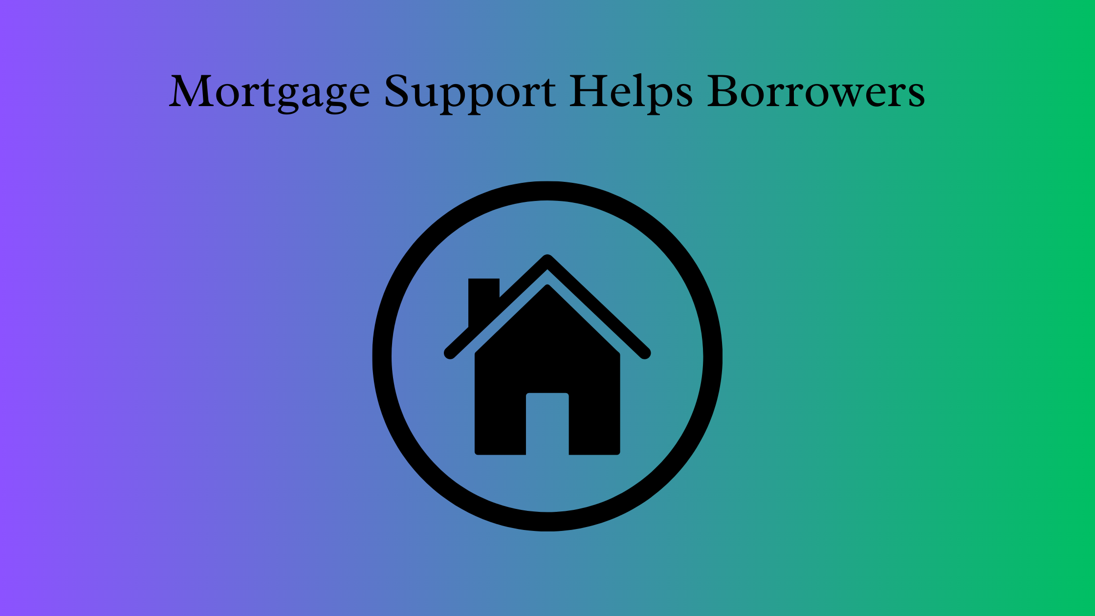 Mortgage support helps borrowers